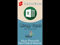 Excel Tips & Tricks 2022: Master Wrap Text Function 📊