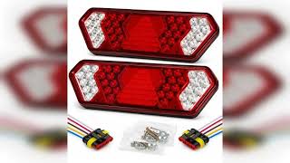 Resenha: 2 Lanternas Traseiras Guerra Led Caminhão 12v 24v (par)
