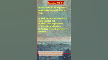 AWS Solutions Architect Associate Certification Practice Questions | Question No. 8 #aws #shorts