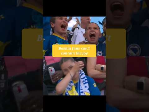 Bosnia fans EXPLODE in Toronto after the GOAL 🇧🇦🔥 #worldcup2026