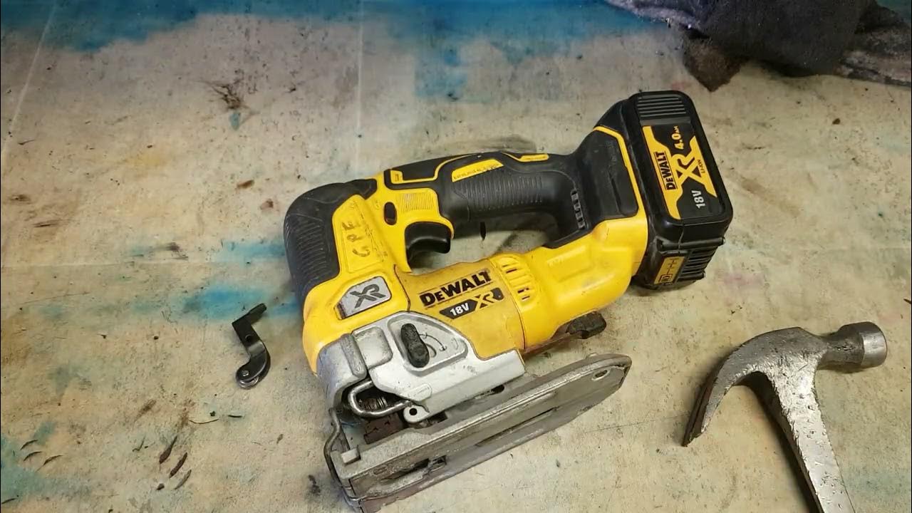 How to fix a dewalt DCS334 jigsaw that won't cut straight. How to