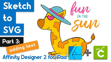Add Text to Your SVG in Affinity Designer 2 on iPad for Cricut