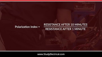 Polarisation Index Test (Insulation Resistance Test) of HV Motors