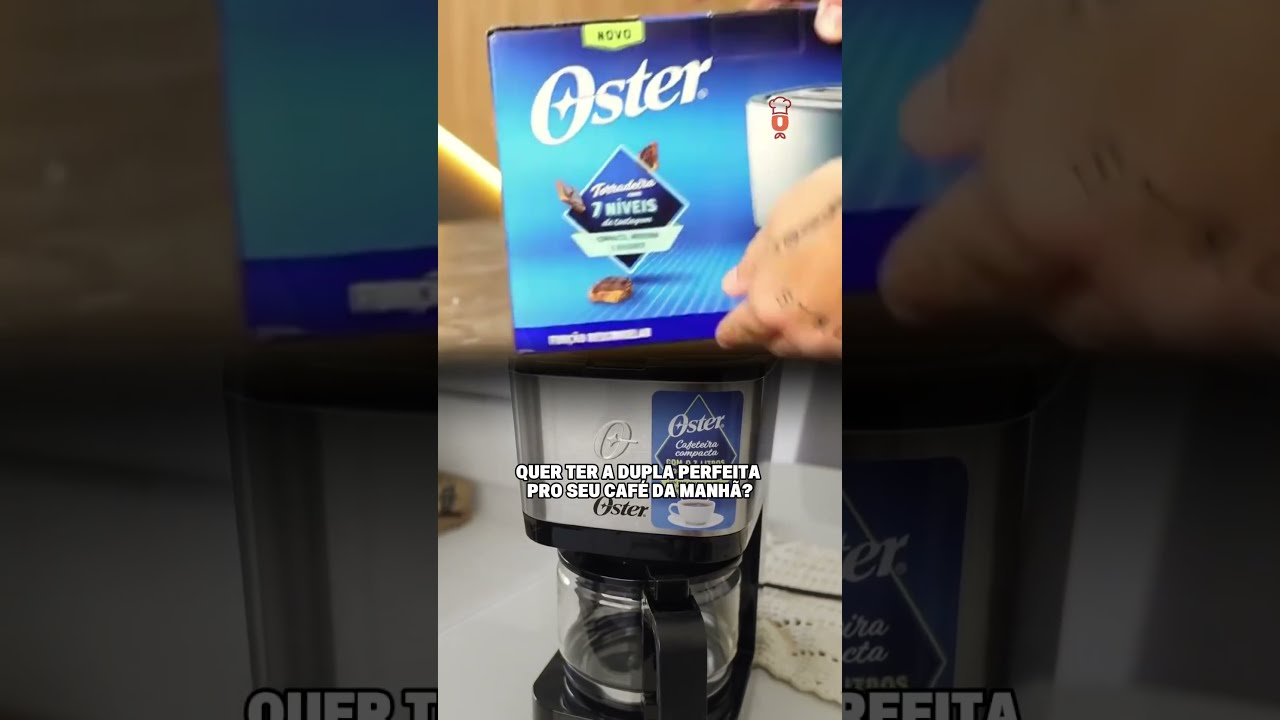 Apenas a perfeição esse Kit Cafeteira e Torradeira Oster Inox