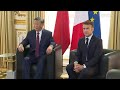 President Macron and Xi Jinping hold talks at the Elysee Palace | AFP