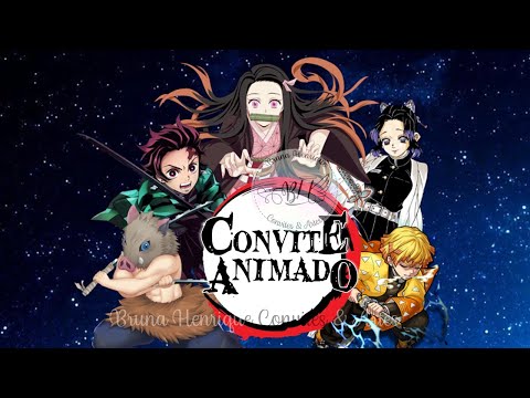 Convites Demon Slayer convites