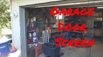 Screen For Garage Door Youtube