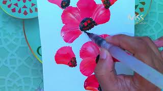 3-Easy Acrylic Painting for Beginners | How to paint Flowers || Painting Tutorials #Satisfying #art