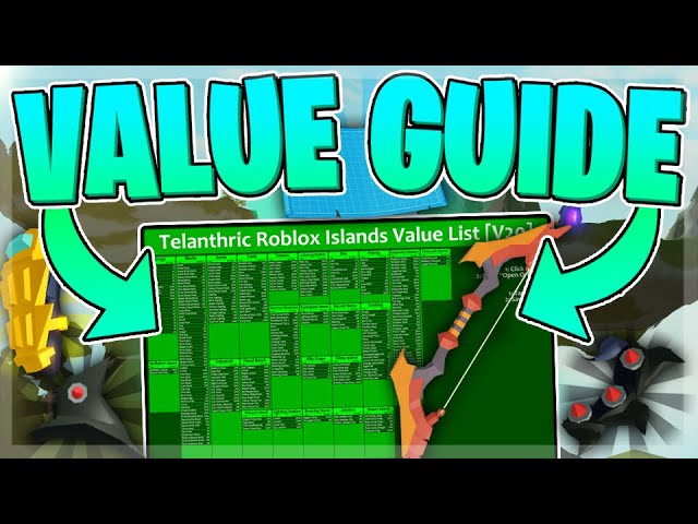 Roblox Islands Value List Guide Potion Update Item Prices Youtube - roblox item info