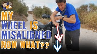 How to fix misaligned forks/wheel/steering on motorcycles (1 solution) by OFFroad-OFFcourse 33,235 views 1 year ago 2 minutes, 59 seconds