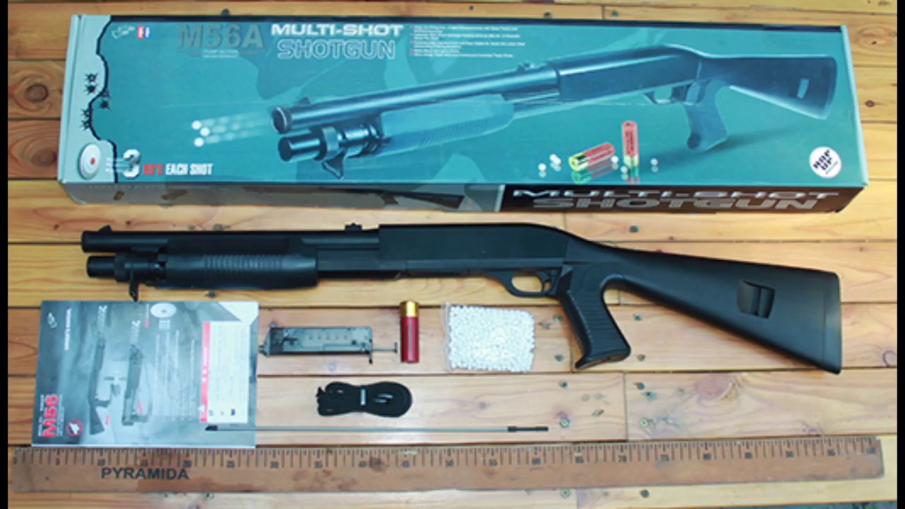 Shotgun DE M56A Multi Shot Review Indonesia YouTube
