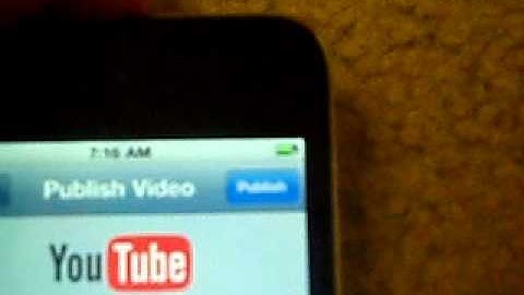 how to upload videos from your ipod touch 4th generation!