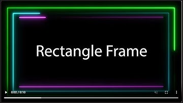 How to Make Neon Rectangle LOOP Frame Template | How to Make Glow Border | After Effects design