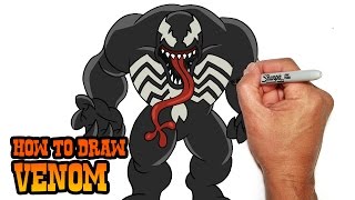 How to Draw Venom Step by Step Video Lesson