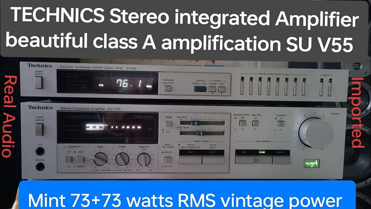 Brand New condition Technics class A amplification vintage stereo