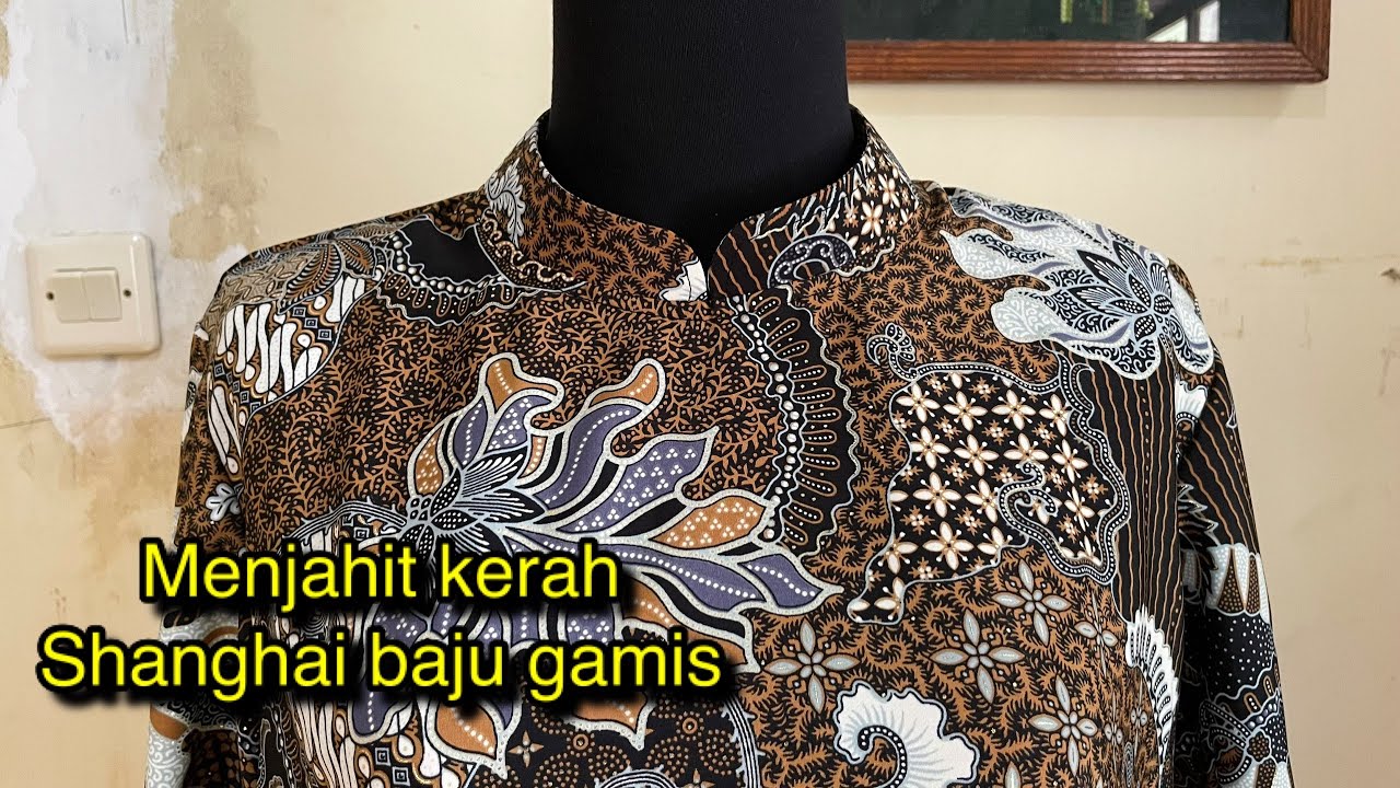 Cara Mudah Menjahit Kerah Shanghai Baju Wanita Menjahit Kerah Berdiri