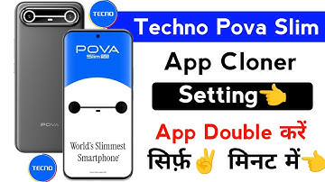 techno pova slim app cloner setting | techno pova slim dual app setting | techno