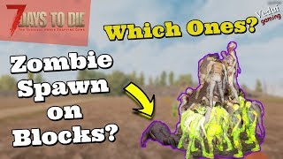 7 Days to Die | Zombie Spawn on player Blocks?! @Vedui42 ️