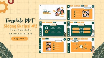 Template PPT Sidang Skripsi #2 | Free Template | Animated Slide | + Hyperlink ✨