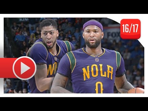 demarcus-cousins-&-anthony-davis-full-highlights-vs-thunder-(2017.02.26)---69-pts,-17-reb