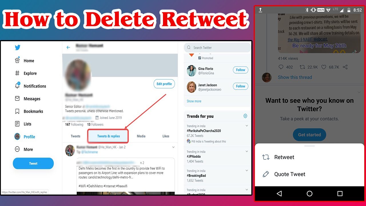 [GUIDE] How to Delete Retweets Very Easily & Very Quickly - YouTube