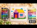 Relaxing House Coloring ASMR | Cozy & Calm Drawing 🎨🏡
