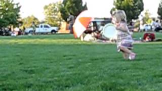 Little Girl Begging For Food At A Tailgating Event In Boise