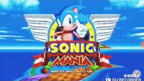 Sonic maina title screen reverse