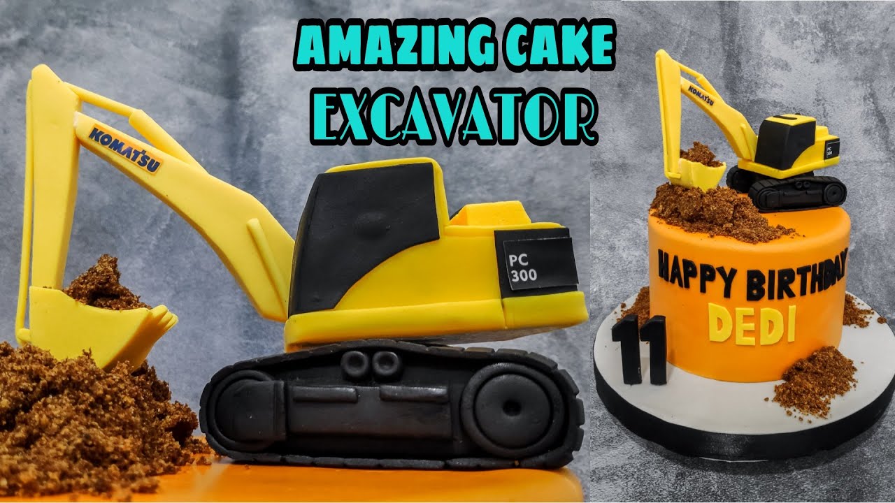 Amazing!! Bikin Excavator Dari Bahan Kue Hasilnya Keren Banget