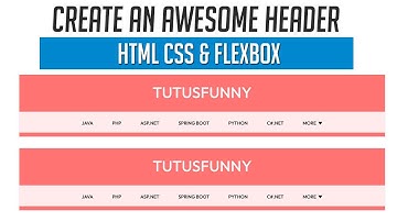 Maak een geweldige header met HTML en Flexbox