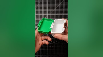 3D printed double hinged box