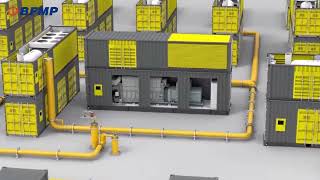 Containerized HFO generator sets for industrial and mining enterprises backup power plant