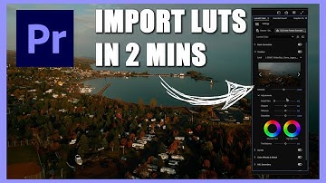 Import LUTS into Premiere Pro 2025