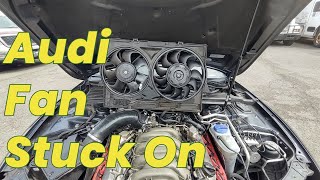 2009 Audi S5 Cooling Fan, Cooling Fan Module location, Cooling Fan Stuck on, Radiator Fan Always on Vw Audi Fan Controller Case Study