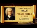 BACH - French Suite No.2 in C minor BWV813 (complete) - HARPSICHORD with Score