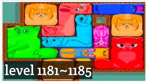 Puzzle Cats - level 1181~1185 Solve 
