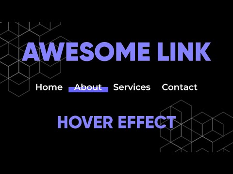 Awesome Link Hover Effect using HTML & CSS