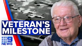 WWII Bombing of Darwin veteran celebrates incredible milestone | 9 News Australia