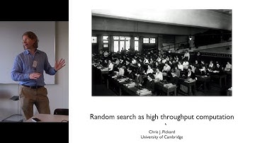Chris Pickard: Random search as high throughput computation