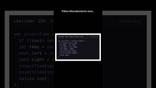 LeetCode 226 🚀 Invert Binary Tree in 30s