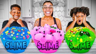 MAKING GIANT FLUFFY SLIME WITH THE PRINCE FAMILY CLUBHOUSE