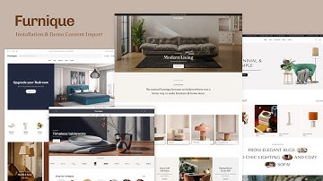 Installation and Demo Content Import ┇Furnique ┇ Modern Furniture WooCommerce Theme.