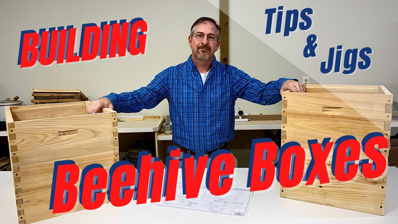How to Build a Beehive with Box Joints and Recessed Handles.   
