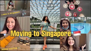 Moving to Singapore from India || House Hunting vlog || India to Singapore🇸🇬 #Singapore