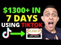 $1332 In 7 Days Using Tik Tok Marketing Strategies & HOW TO MAKE MONEY WITH TIKTOK 2020