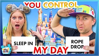 I Let Our Viewers CONTROL My Day At Disney World -- Magic Kingdom