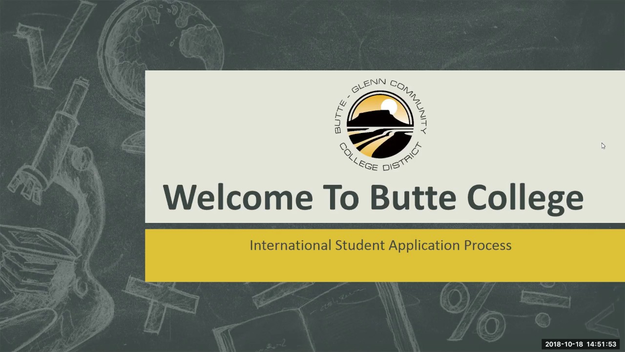 Butte College International Student Application Process YouTube