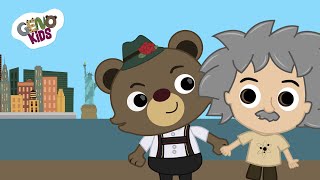 Albert Einstein and Gravity Cartoon For Kids | Geno Kids  Kids Cartoons about Albert Einstein