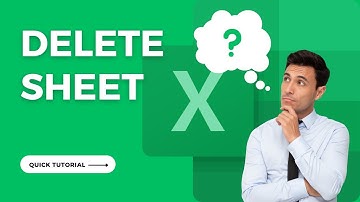 How to Delete Sheet in Excel