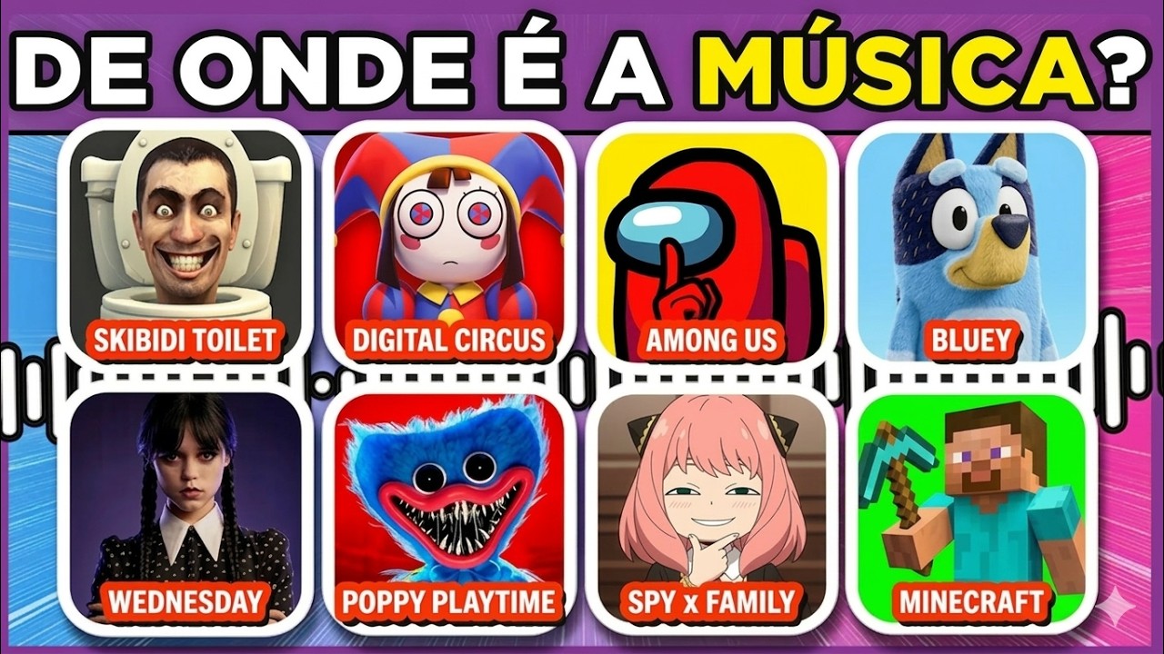 VOCÊ CONSEGUE ADIVINHAR O DESENHO PELA MÚSICA? 🎵🤔